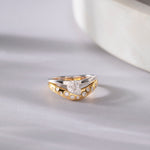 Starlight Chevron Ring, 14K Gold Vermeil, 3/8 ct Lab Grown Diamond-5