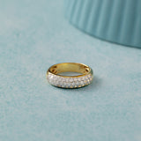Timeless Half Eternity Band, 14K Gold Vermeil,1 ct Lab Grown Diamond-5