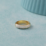 Timeless Half Eternity Band, 14K Gold Vermeil,1 ct Lab Grown Diamond-5