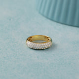 Timeless Half Eternity Band, 14K Gold Vermeil,1 ct Lab Grown Diamond-5