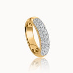 Timeless Half Eternity Band, 14K Gold Vermeil,1 ct Lab Grown Diamond-3