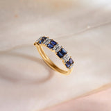 Created Sapphire Majestic Band