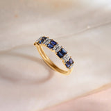 Created Sapphire Majestic Band