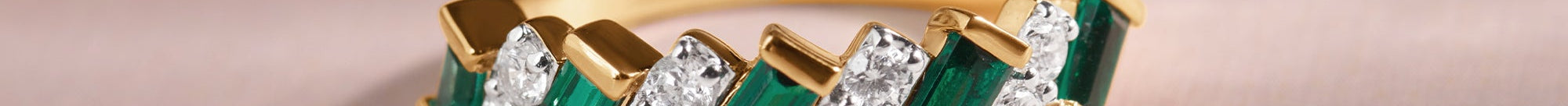 Created Emerald Regal Band