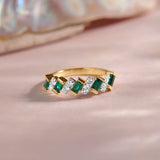 Created Emerald Regal Band
