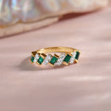 Created Emerald Regal Band