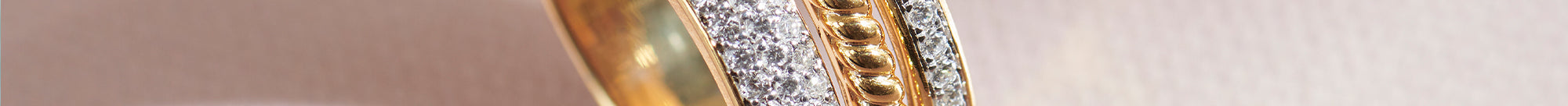 Aura Diamond Stackable Bands, 14K Gold Vermeil, 1/2 ct Lab Grown Diamond-1