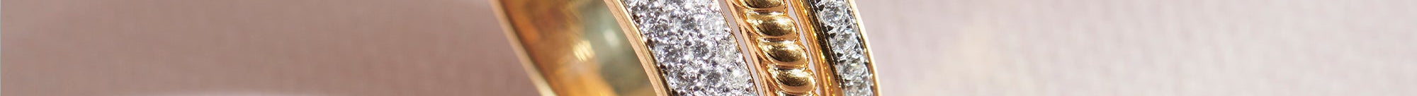 Aura Diamond Stackable Bands, 14K Solid Gold, 1/2 ct Lab Grown Diamond-1