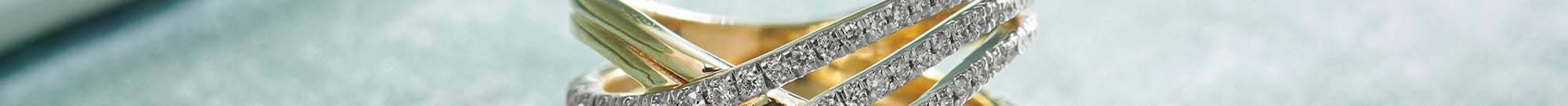 Broad Crossover Band, 14K Gold Vermeil, 5/8 ct Lab Grown Diamond-1