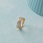 Serene Crossover Band, 14K Gold Vermeil, 5/8 ct Lab Grown Diamond-7