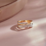Serene Crossover Band, 14K Gold Vermeil, 5/8 ct Lab Grown Diamond-8
