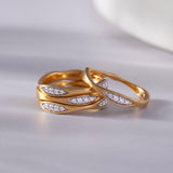 Four Row Stackable Diamond Band, 14K Solid Gold, 1/3 ct Lab Grown Diamond-6