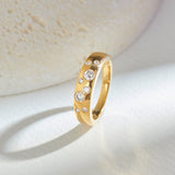 Scatter Wide Diamond Band, 14K Solid Gold, 1/3 ct Lab Grown Diamond-6