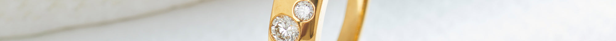 Scatter Wide Diamond Band, 14K Gold Vermeil, 1/3 ct Lab Grown Diamond-1
