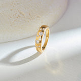 Scatter Wide Diamond Band, 14K Solid Gold, 1/3 ct Lab Grown Diamond-1