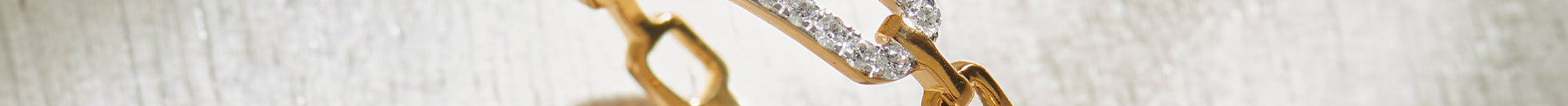 Minimal Paperclip Band, 14K Gold Vermeil, 1/6 ct Lab Grown Diamond-1