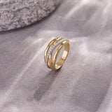 Crossover Pave Diamond Band