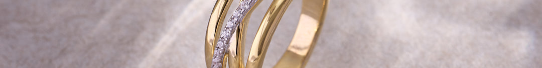 Crossover Pave Diamond Band