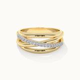 Crossover Pave Diamond Band
