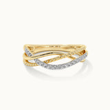 Twisted Pave Diamond Ring