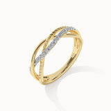 Twisted Pave Diamond Ring