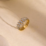 Marquise Mirage Diamond Band