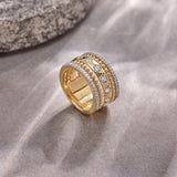 Chunky Stacked Diamond Band
