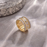 Chunky Stacked Diamond Band