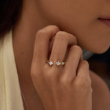 Princess Diamond Open Band
