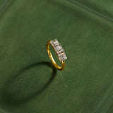 3 Princess Cluster Diamond Ring