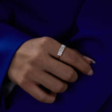 3 Princess Cluster Diamond Ring