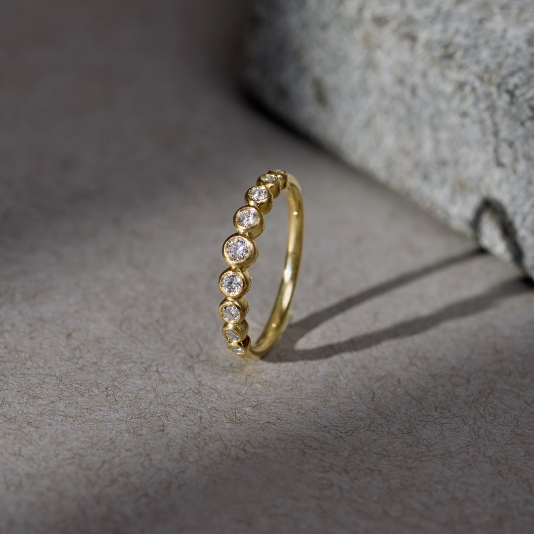 Graduation Diamond Ring|14K Gold Vermeil Lab Grown Diamond|HYOU – HYOU ...