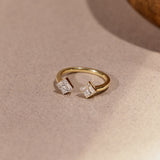 Open Cluster Princess Diamond Ring