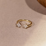 Open Cluster Princess Diamond Ring