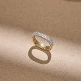 Tier Pave Diamond Band