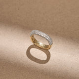 Tier Pave Diamond Band