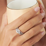 Three Stack Marquise Rings