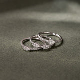 Three Stack Marquise Rings