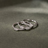 Three Stack Marquise Rings