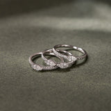 Three Stack Marquise Rings