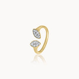 Twin Open Diamond Ring