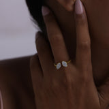 Twin Open Diamond Ring