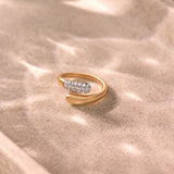 Radiant Flow Diamond Ring