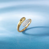 Radiant Flow Diamond Ring