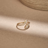 Quiet Curve Diamond Ring