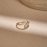 Quiet Curve Diamond Ring
