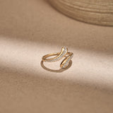 Quiet Curve Diamond Ring