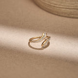 Quiet Curve Diamond Ring