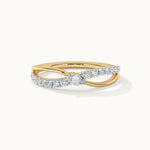 Marquise Diamond Infinity Ring, 14K Gold Vermeil, 1/4 ct Lab Grown Diamond-3