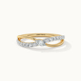 Marquise Diamond Infinity Ring, 14K Gold Vermeil, 1/4 ct Lab Grown Diamond-3